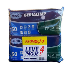 Imagem do produto Toalha Umedecida Geriátrica Gerialimp Premium Com 50 Unidades Cada