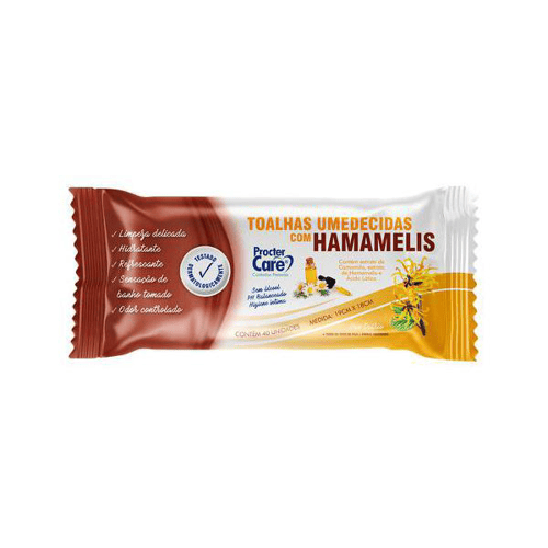 Imagem do produto Toalha Umedecida Procter Care Com 40 Hammaelis