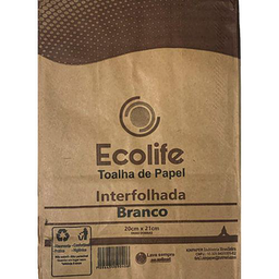 Toalhas De Papel Interfolhadas Ecolife 700 Unidades