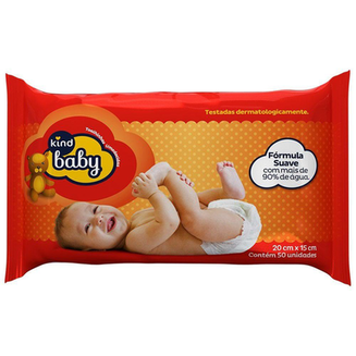 Toalhas Umedecidas Kind Baby 50 Unidades