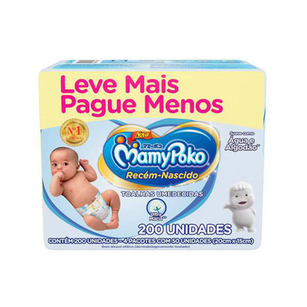 Imagem do produto Toalhas Umedecidas Mamypoko Recém Nascido 200 Unidades