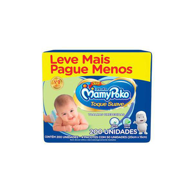 Imagem do produto Toalhas Umedecidas Mamypoko Toque Suave 200 Unidades