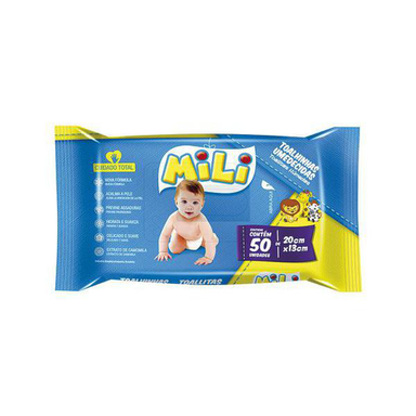 Imagem do produto Toalhas Umedecidas Mili Com 50 Unidades
