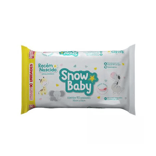 Imagem do produto Toalhas Umedecidas Snow Baby Recémnascido Com 90