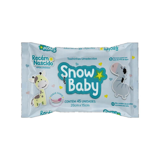 Toalhinhas Umedecidas Snow Baby Recém Nascido Com 90 Unidades
