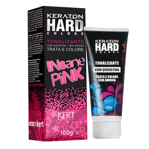 Tonalizante Kert Keraton Hard Colors Insane Pink Com 100G