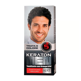 Tonalizante Castanho Escuro Keraton Men 30Ml
