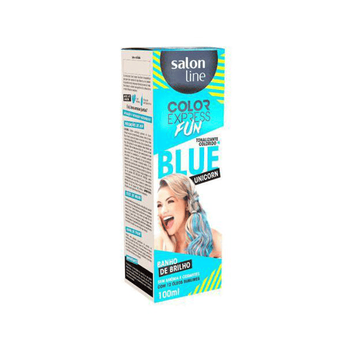 Imagem do produto Tonalizante Color Express Fun Blue Unicorn Salon Line 100Ml