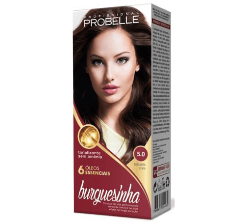 Imagem do produto Tonalizante Probelle Burguesinha Kit Castanho Claro 5.0