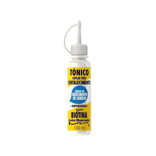 Imagem do produto Tonico Capilar Gotas Dourada Fortalecimento Biotina 100Ml