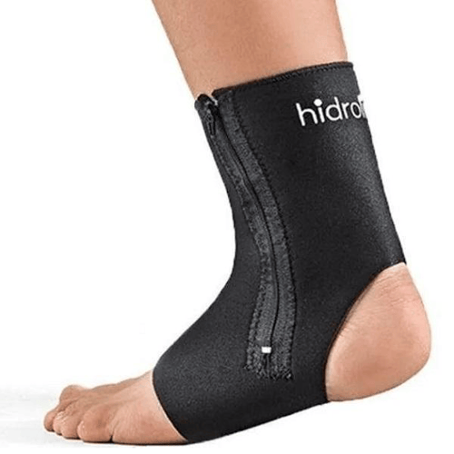 Tornozeleira Ajustavel Com Ziper Hidrolight Preto Gg
