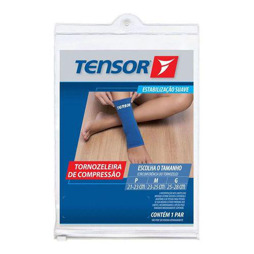 Imagem do produto Tornozeleira De Compressão Tensor Preta Tamanho P 1 Unidade