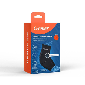 Imagem do produto Tornozeleira Longa Cremer Preta Tamanho P