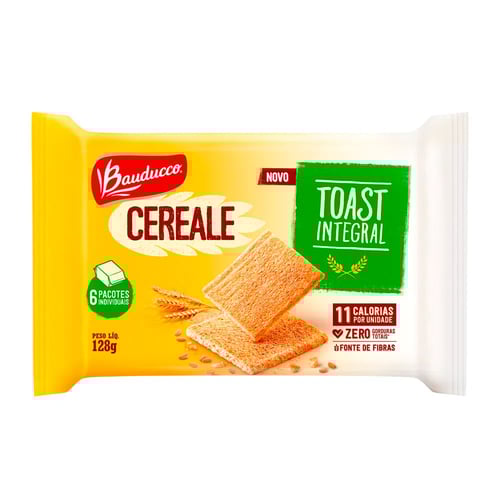 Imagem do produto Torrada Bauducco Cereale Toast Integral 128G