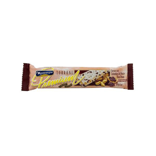 Imagem do produto Torrone Premium Com Castanhas Do Pará E Uvas Passas Montevérgine Com 70G