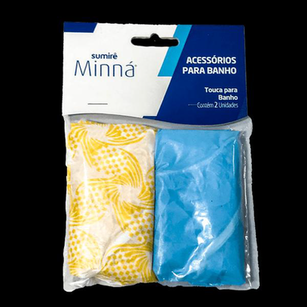 Touca De Banho Minná Plástica Com 2Un