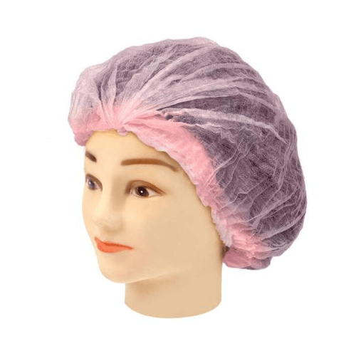 Imagem do produto Touca Descartável Com Elástico 5 Unid Ref: 5021 Rosa Santa Clara
