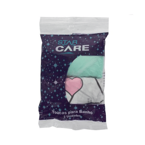 Touca Para Banho 2 Unidades - Touca Para Banho Com 2 Unidades