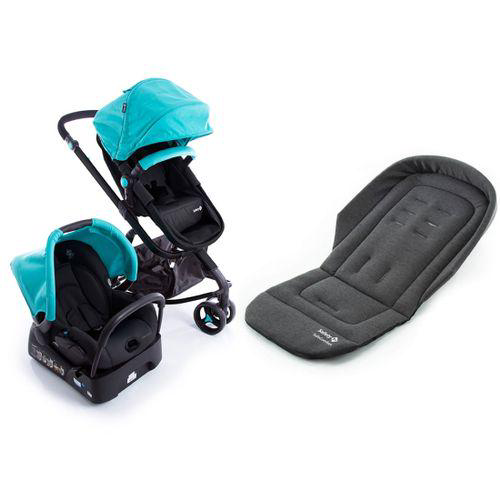 Imagem do produto Travel System Mobi Safety 1St Green Paint + Almofada Extra Para Carrinhos Safecomfort Grey