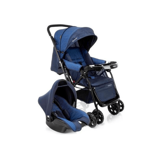 Travel System Reverse Cosco Azul Rajado