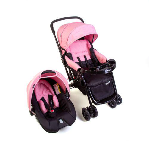 Imagem do produto Travel System Reverse Cosco Rosa Rajado