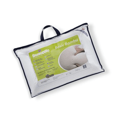 Imagem do produto Travesseiro De Látex Basic Queen Dunlopillo C/ Capa Fibra Bambu 50 X 70 Cm Copespuma