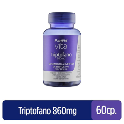 Triptofano 860Mg Panvel Vita 60 Capsulas