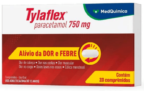 Imagem do produto Tylaflex 750Mg - 20 Comprimidos Medquimica