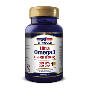 Imagem do produto Ultra Ômega3 1250Mg 450 Epa/300 Dha Vitgold Com 60 Cápsulas