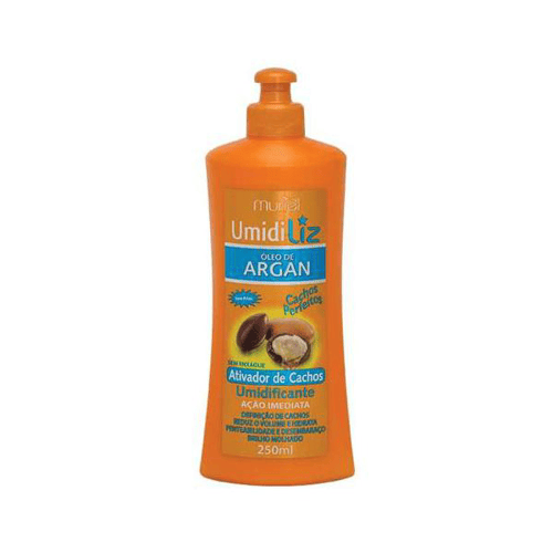 Imagem do produto Umidificante Ativador De Cachos Umidiliz Óleo Argan Com 250Ml Muriel