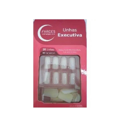 Unha Posticas Fhaces Natural Executiva Com 28 Unidades