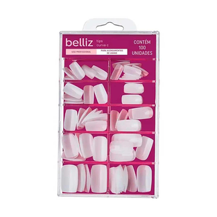 Imagem do produto Unhas Belliz Quadrada Media 100 Unid