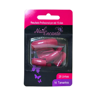 Unhas Nail Encanto Colors Vermelho Ct415 28 Un