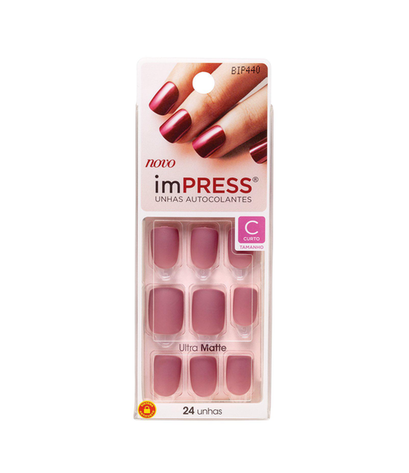 Imagem do produto Unhas Posticas Impress Autoadesiva Matte Curto Classic