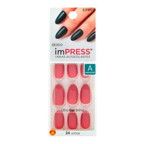 Imagem do produto Unhas Posticas Impress Color Almond Rose Quartz