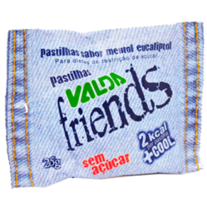 Valda Friends Pastilha Sem Açúcar Sachê 25G