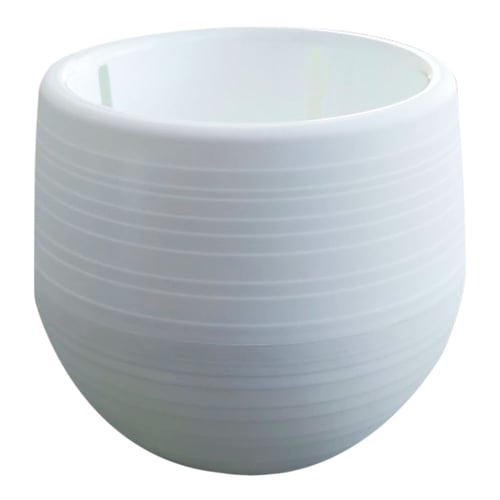 Vaso Terral Baby Ball Branco Para Jardim