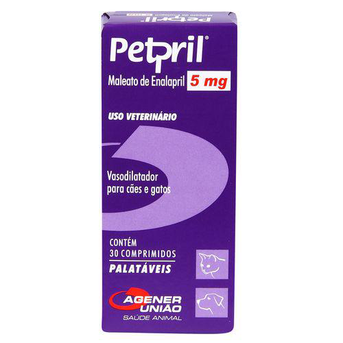 Vasodilatador Petpril Agener 5Mg C/ 30 Comprimidos