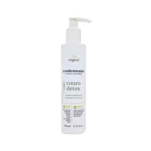 Vegana Condicionador Couro Detox Tea Tree 200Ml