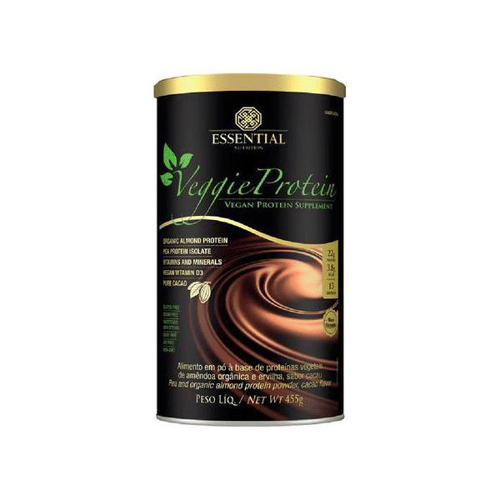 Imagem do produto Veggie Protein 455G Puro Cacau Essential Nutrition