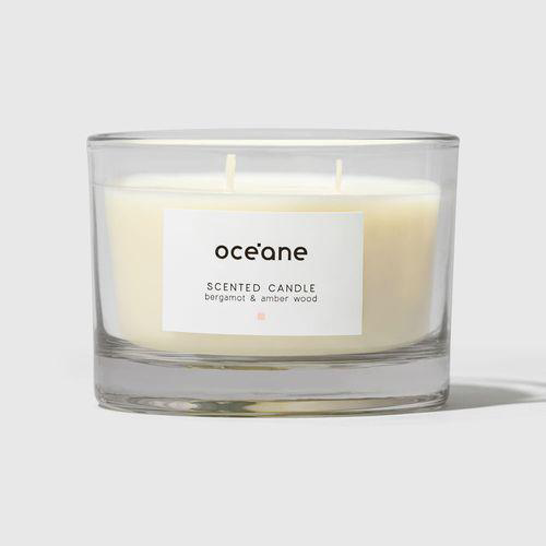 Imagem do produto Vela 3 Pavios De Bergamota E Mbar Scented Candle 290G Oceane