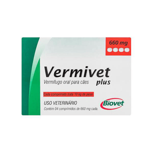 Vermivet Plus Vermífugo Para Cães