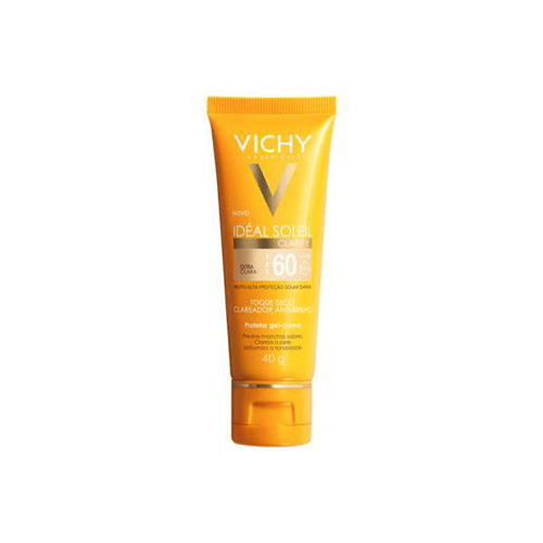Protetor Solar Facial Vichy Idéal Soleil Clarify Cor Extra Clara FPS60 40G