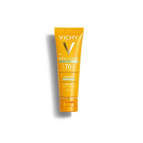 Protetor Solar Facial Vichy Idéal Soleil Purify Sem Cor FPS70 40G