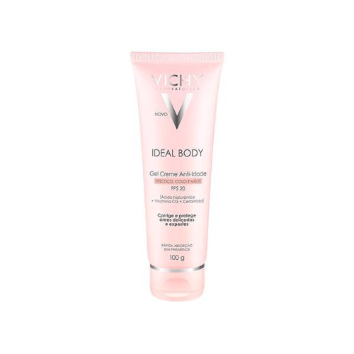 Gel Creme Anti-Idade Vichy Ideal Body Pescoço Colo E Mãos FPS20 100G