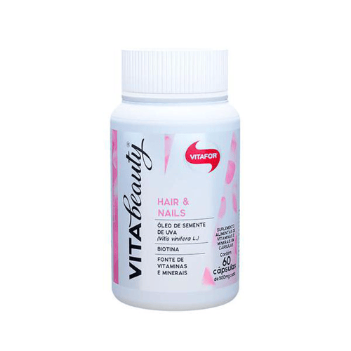 Vita Beauty Hair E Nails Vitafor 500Mg Com 60 Cápsulas