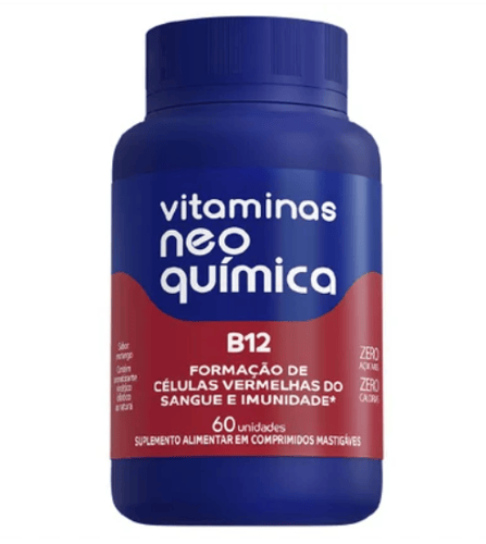 Vitamina B12 - 60 Comprimidos Mastigáveis
