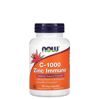 Imagem do produto Vitamina C 1000 + Zinco Immune 90 Cápsulas Now Foods