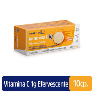 Vitamina C 1G Panvel Vita 10 Comprimidos Efervescentes