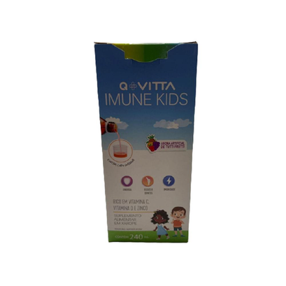 Imagem do produto Vitamina C+D+Zinco Q+ Vitta Imune Kids Xarope 240Ml